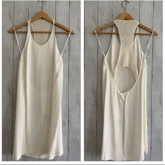 A.L.C Crochet- Paneled Crepe Dress - Picture 2 of 10